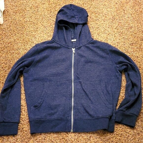 Threads 4 Thought blue zip down hoodie size 7 - Picture 1 of 5